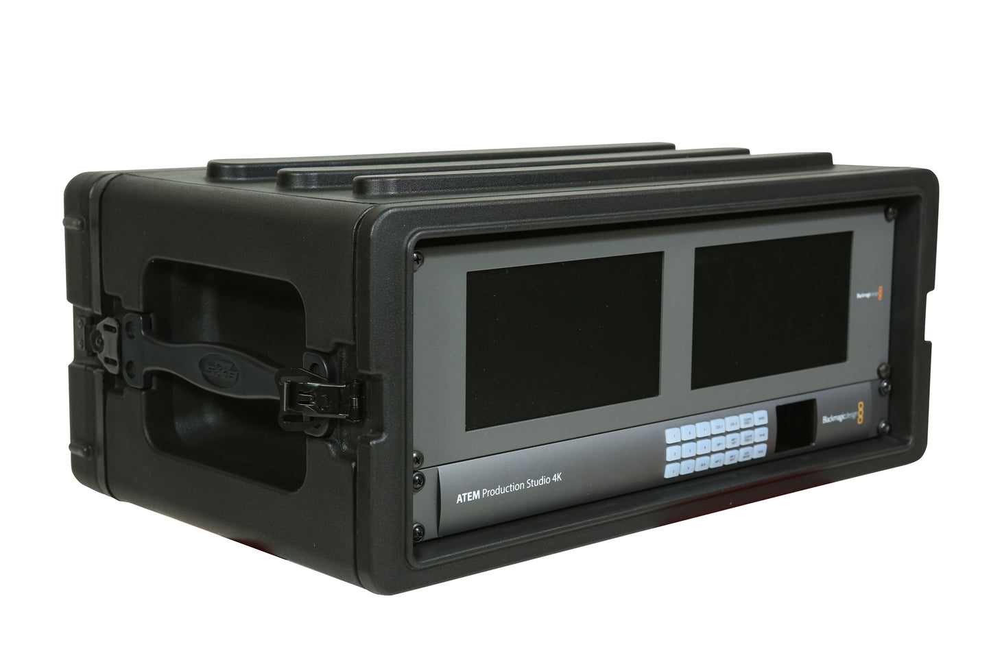 4U Shallow Roto Rack with Steel rails front back, 10.5 deep rail-to-rail