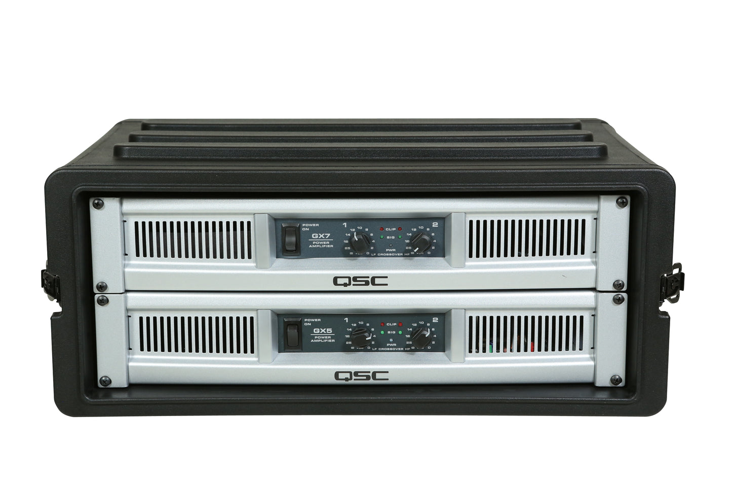 4U Shallow Roto Rack with Steel rails front back, 10.5 deep rail-to-rail