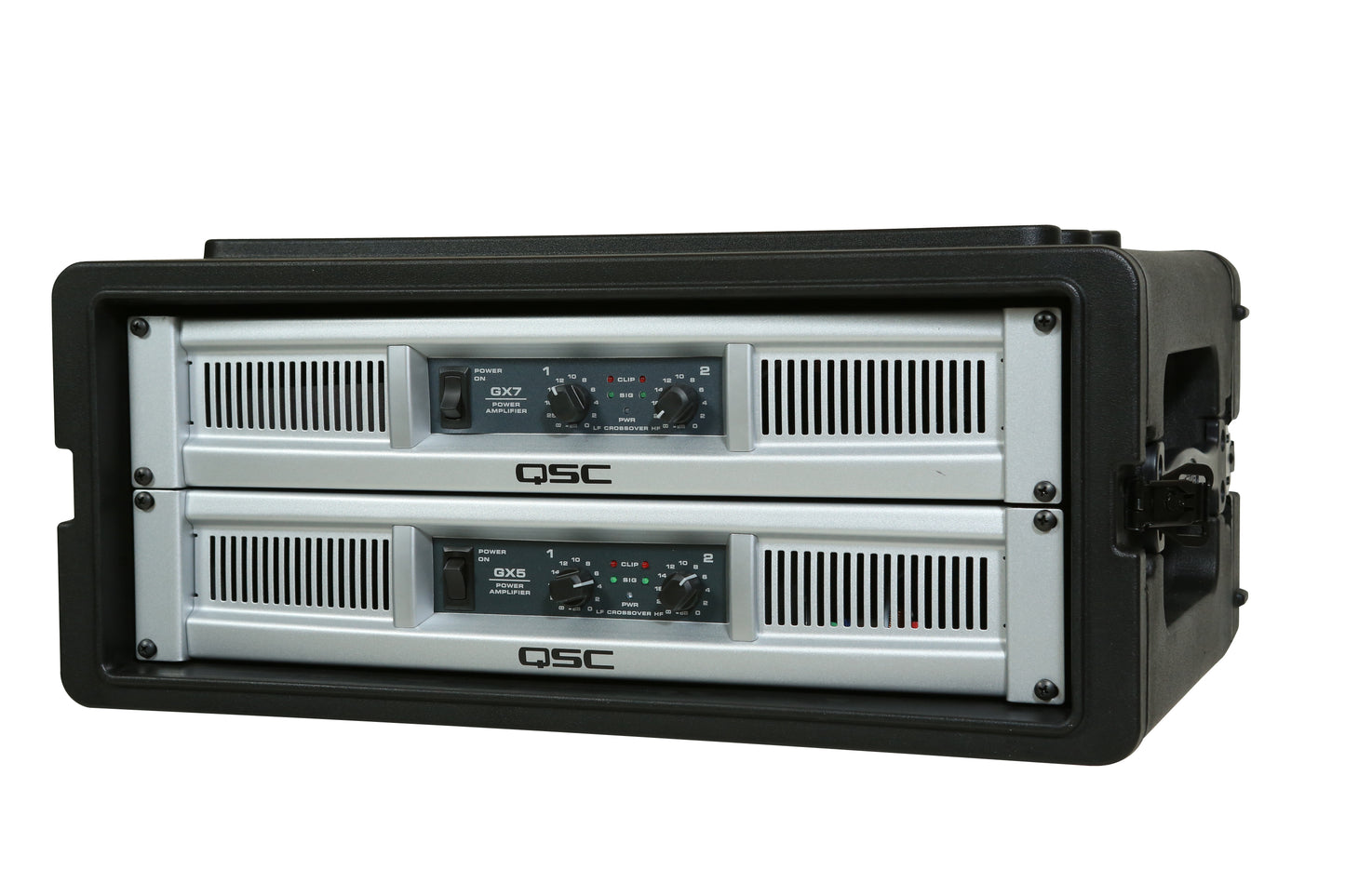 4U Shallow Roto Rack with Steel rails front back, 10.5 deep rail-to-rail