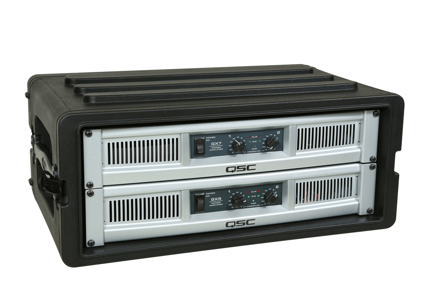 4U Shallow Roto Rack with Steel rails front back, 10.5 deep rail-to-rail