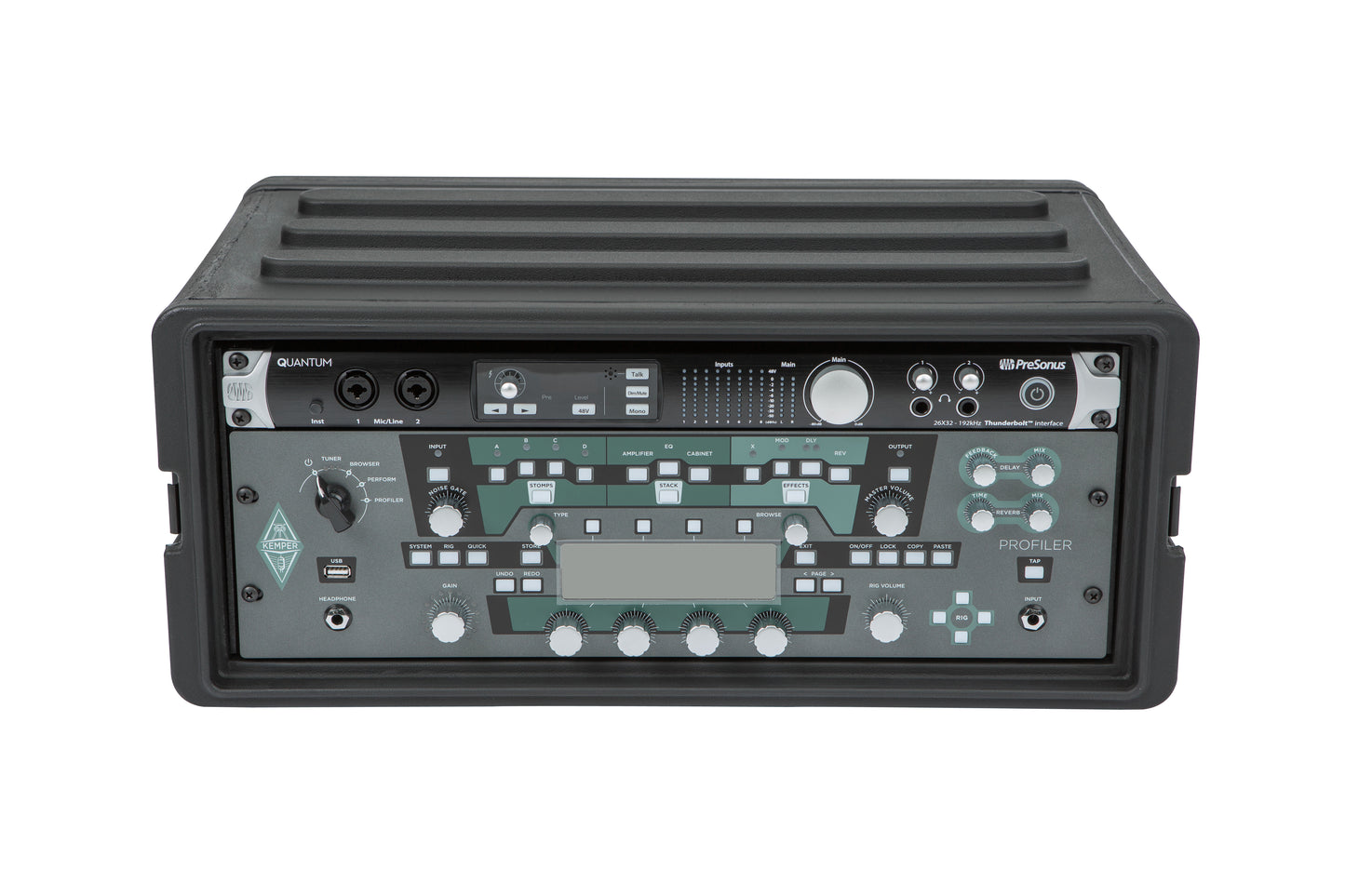 4U Shallow Roto Rack with Steel rails front back, 10.5 deep rail-to-rail