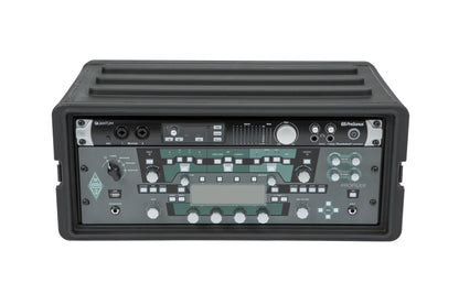 4U Shallow Roto Rack with Steel rails front back, 10.5 deep rail-to-rail