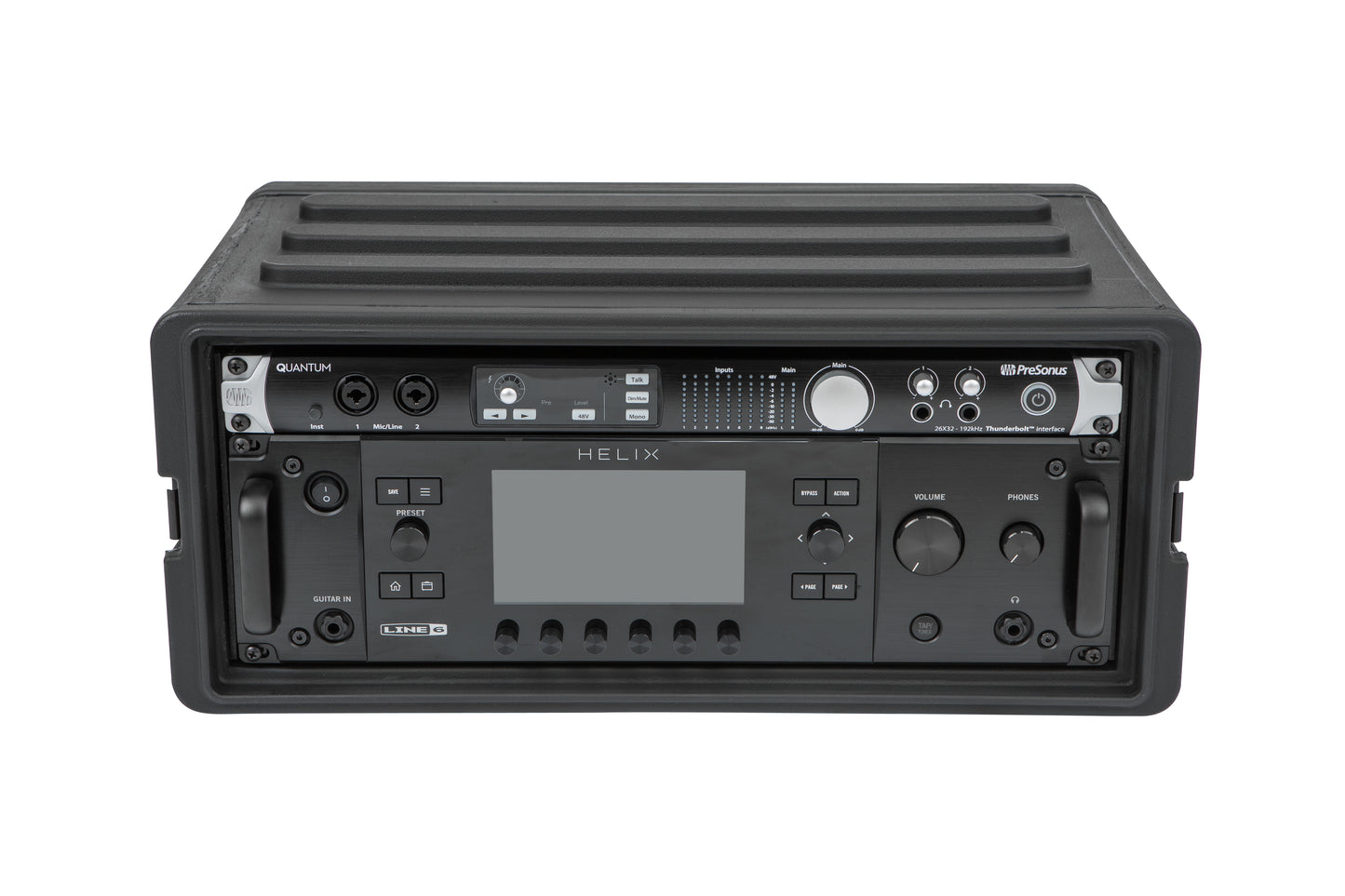 4U Shallow Roto Rack with Steel rails front back, 10.5 deep rail-to-rail