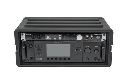 4U Shallow Roto Rack with Steel rails front back, 10.5 deep rail-to-rail