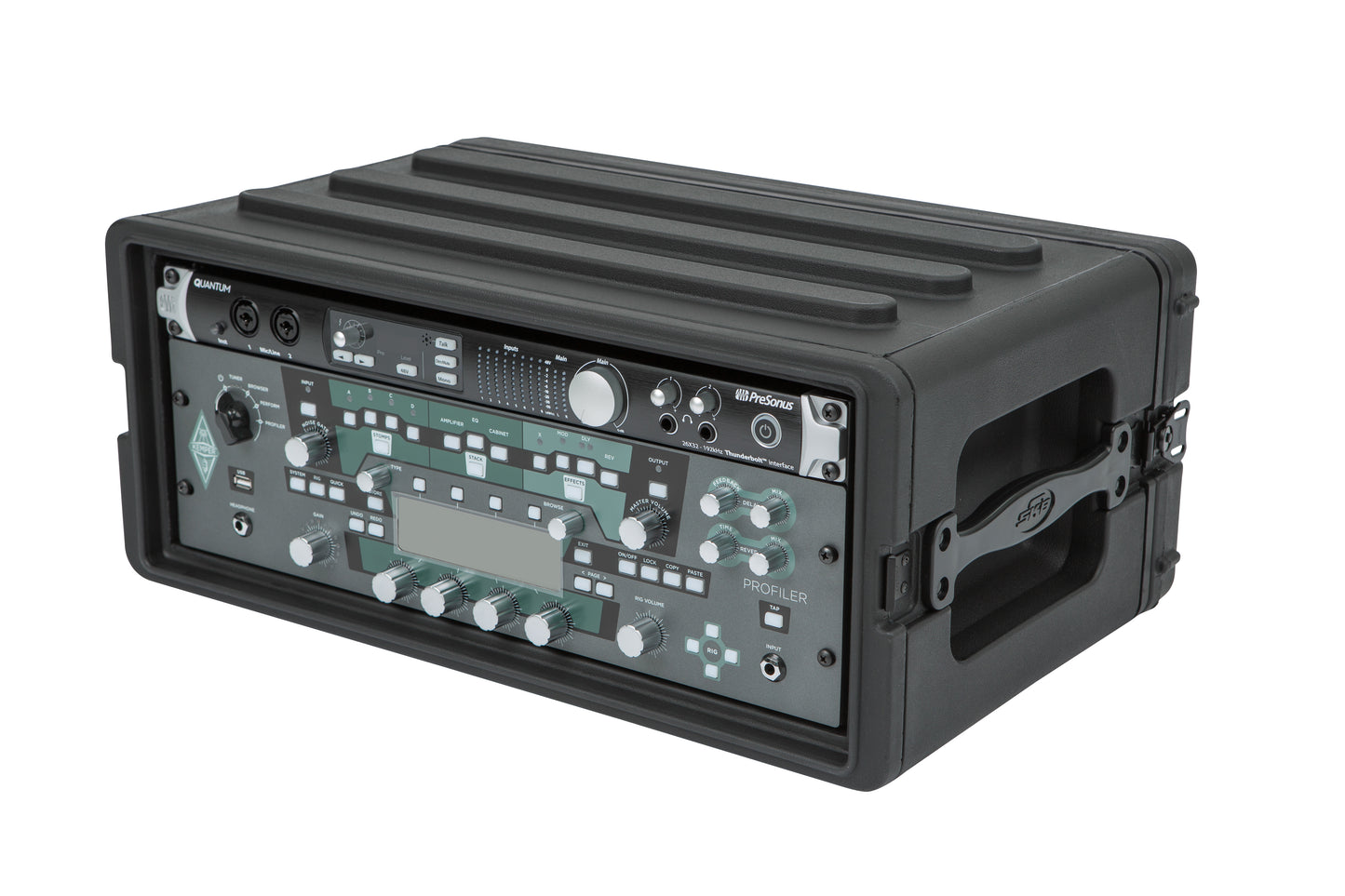 4U Shallow Roto Rack with Steel rails front back, 10.5 deep rail-to-rail