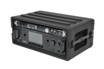4U Shallow Roto Rack with Steel rails front back, 10.5 deep rail-to-rail