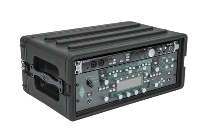 4U Shallow Roto Rack with Steel rails front back, 10.5 deep rail-to-rail