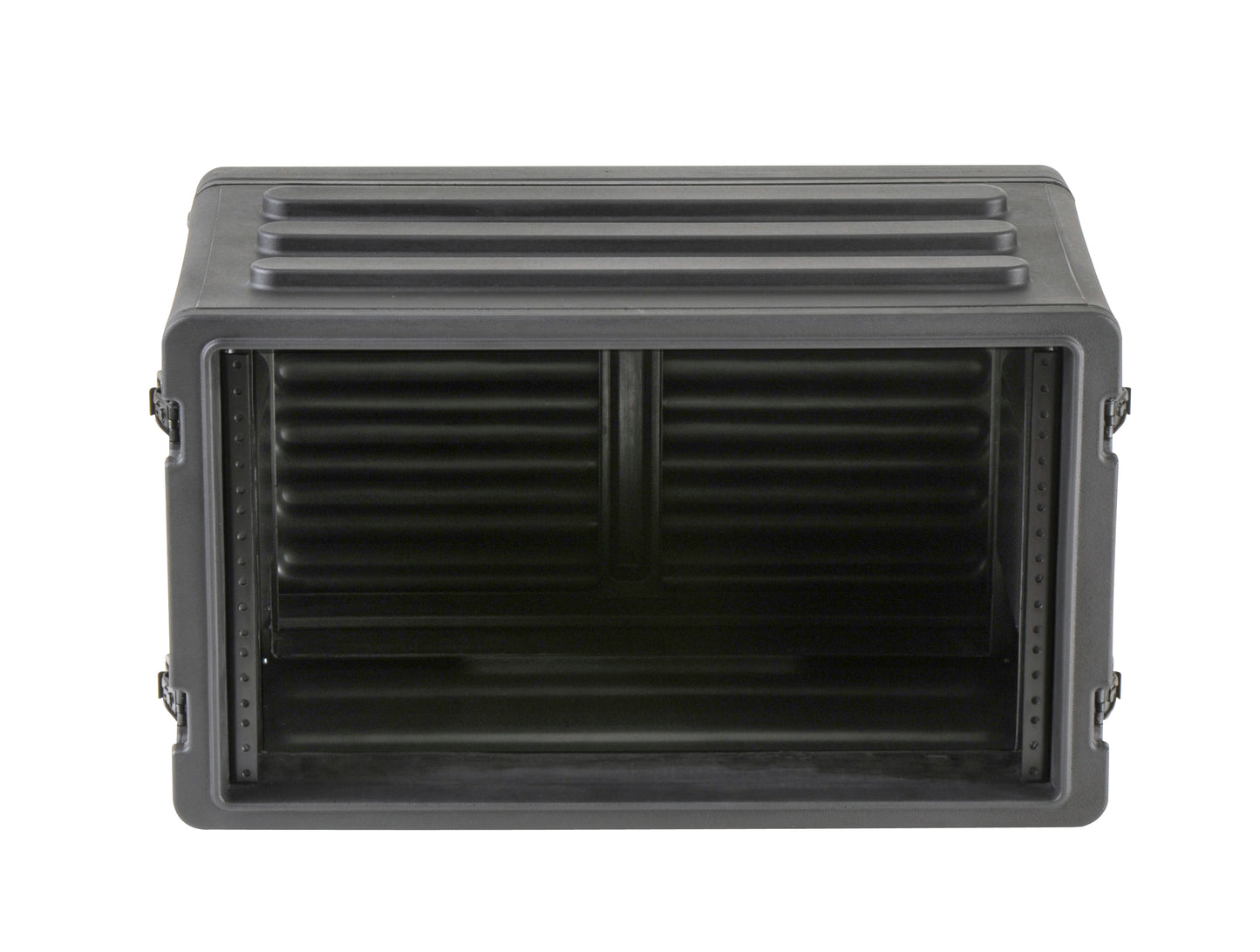 6U Shallow Roto Rack with Steel rails front back, 10.5 deep rail-to-rail