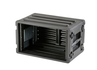 6U Shallow Roto Rack with Steel rails front back, 10.5 deep rail-to-rail