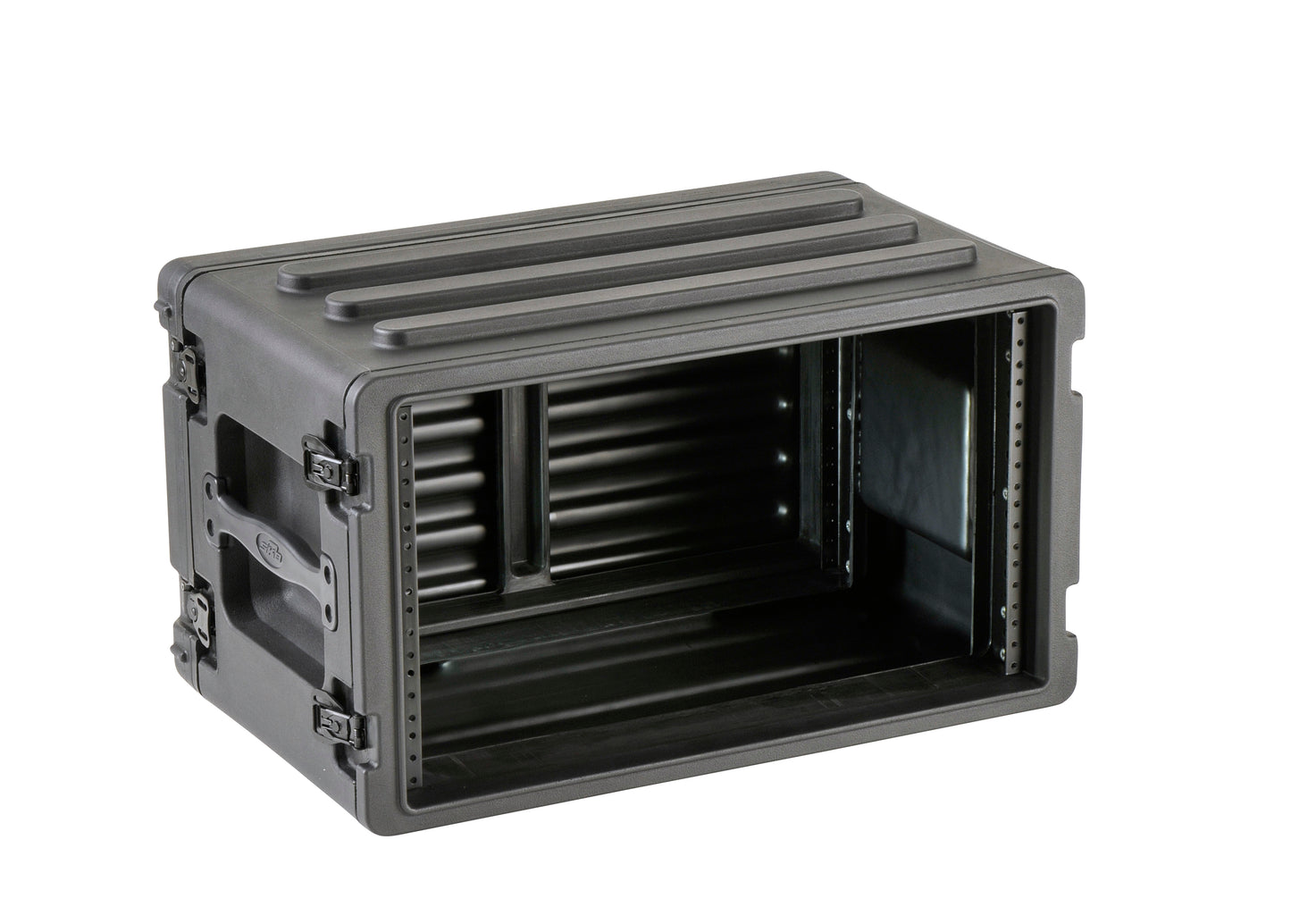 6U Shallow Roto Rack with Steel rails front back, 10.5 deep rail-to-rail