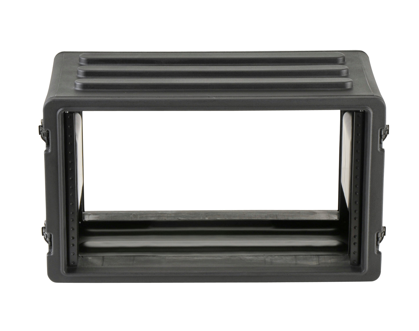 6U Shallow Roto Rack with Steel rails front back, 10.5 deep rail-to-rail