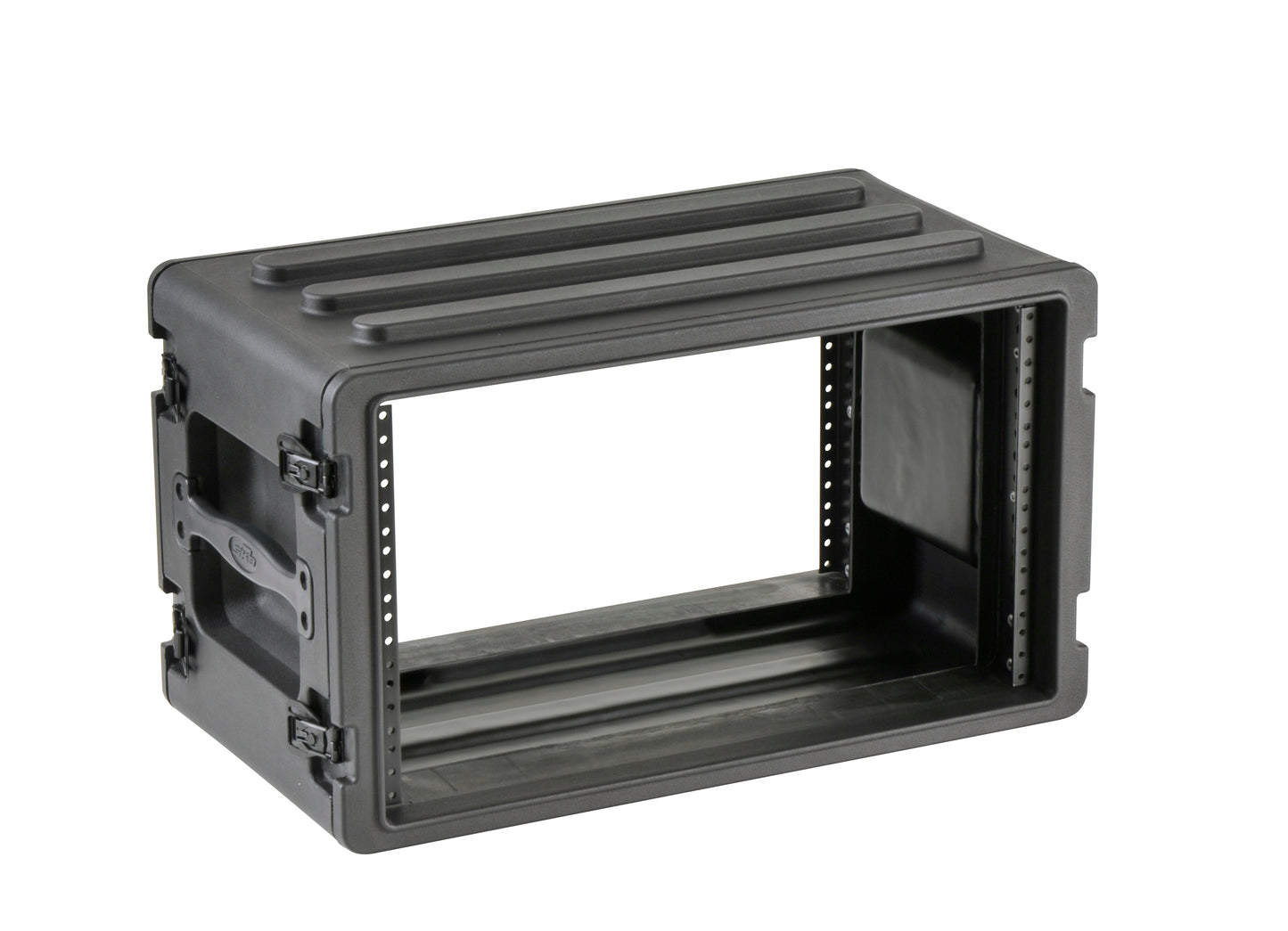6U Shallow Roto Rack with Steel rails front back, 10.5 deep rail-to-rail