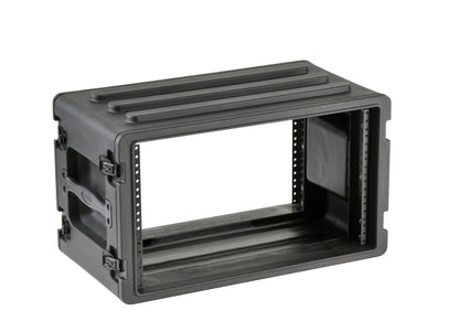 6U Shallow Roto Rack with Steel rails front back, 10.5 deep rail-to-rail