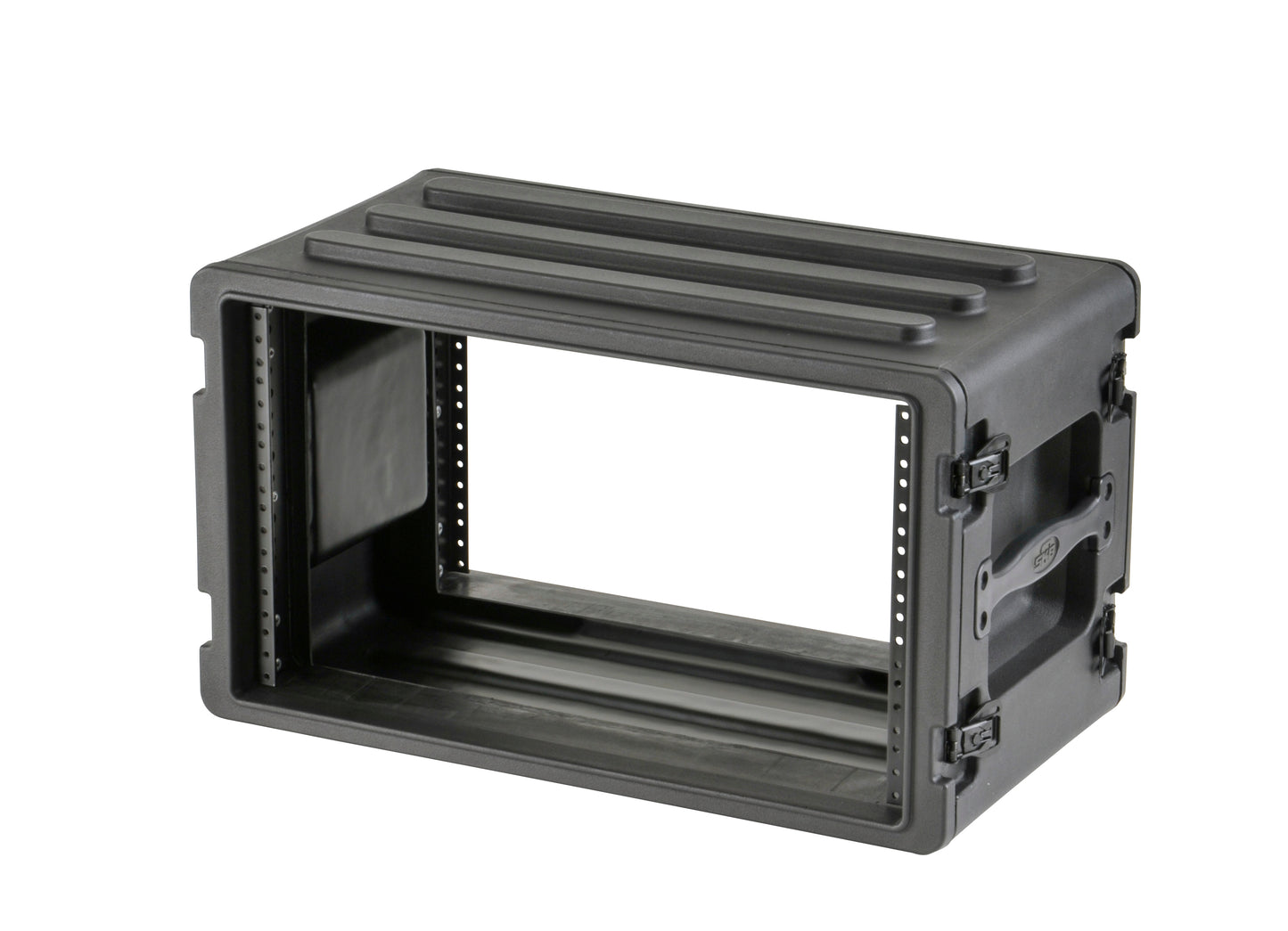 6U Shallow Roto Rack with Steel rails front back, 10.5 deep rail-to-rail