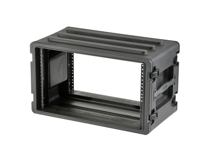 6U Shallow Roto Rack with Steel rails front back, 10.5 deep rail-to-rail