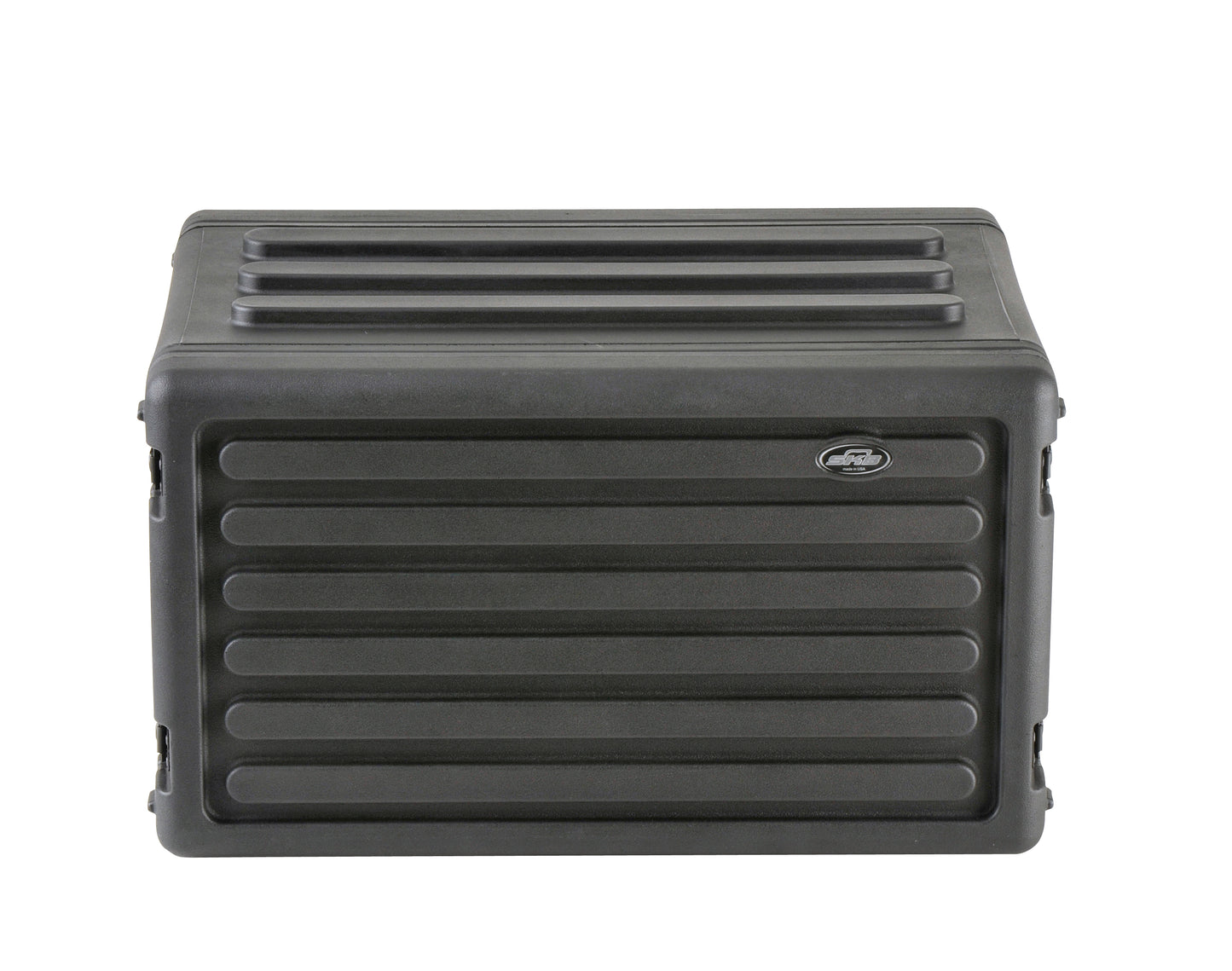 6U Shallow Roto Rack with Steel rails front back, 10.5 deep rail-to-rail