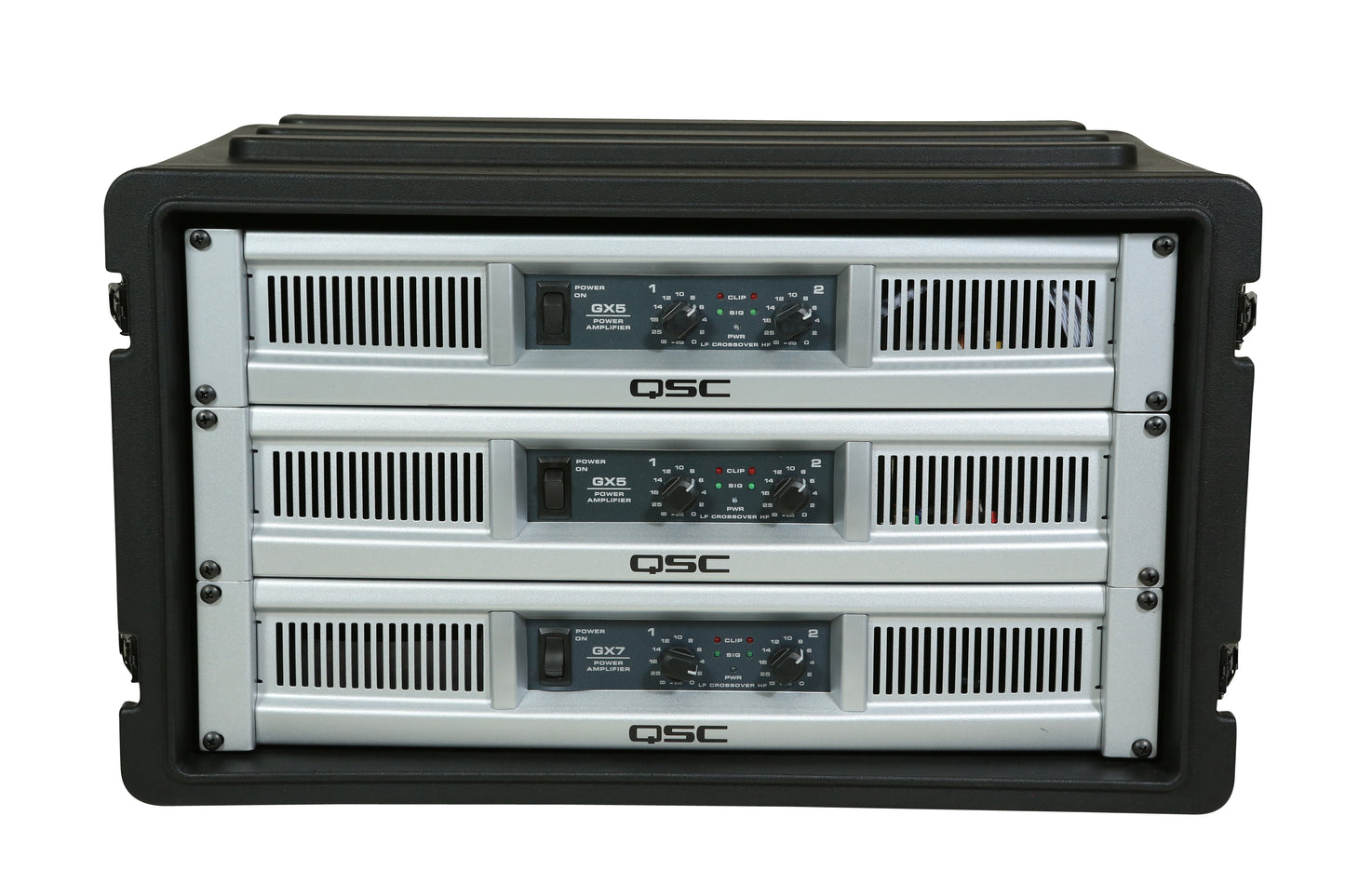 6U Shallow Roto Rack with Steel rails front back, 10.5 deep rail-to-rail