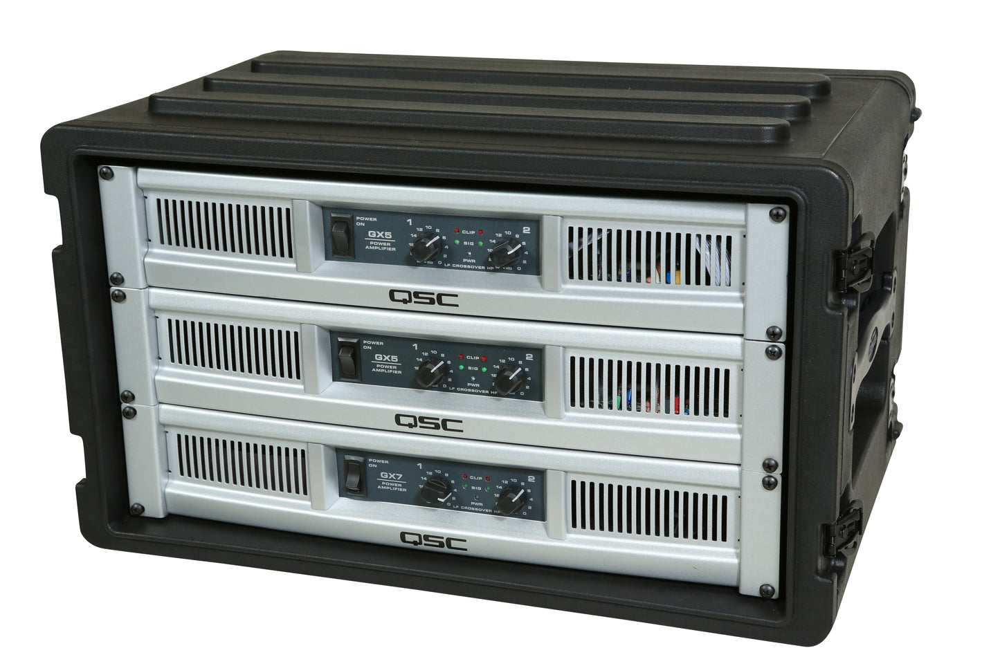 6U Shallow Roto Rack with Steel rails front back, 10.5 deep rail-to-rail