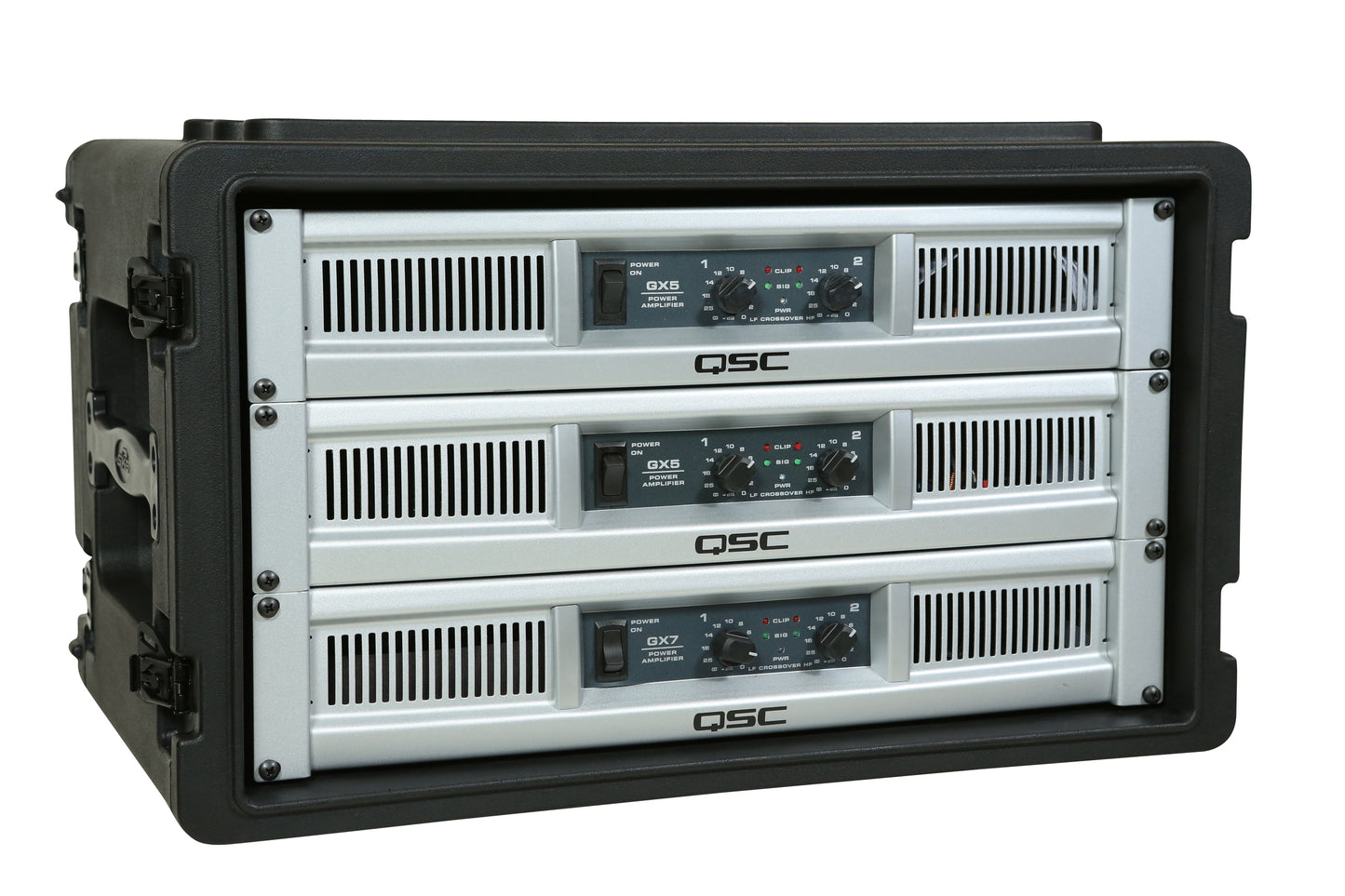 6U Shallow Roto Rack with Steel rails front back, 10.5 deep rail-to-rail