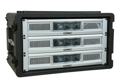 6U Shallow Roto Rack with Steel rails front back, 10.5 deep rail-to-rail