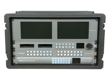6U Shallow Roto Rack with Steel rails front back, 10.5 deep rail-to-rail