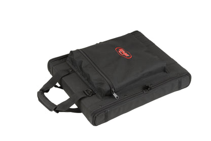 1U Soft Rack Case, Steel Rails, Heavy Duty zippers, outer pocket, Shoulder straps