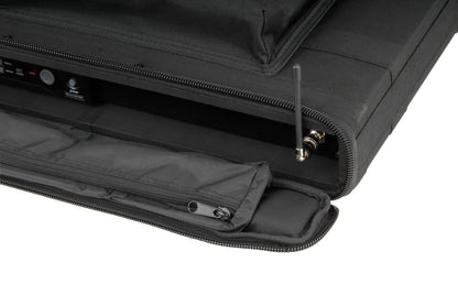 1U Soft Rack Case, Steel Rails, Heavy Duty zippers, outer pocket, Shoulder straps