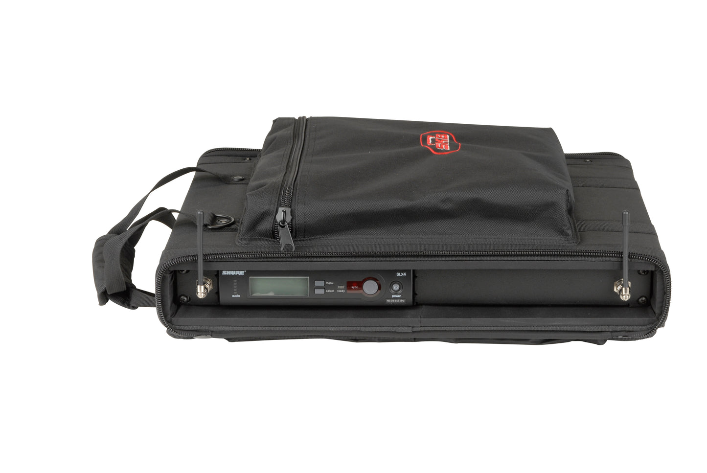 1U Soft Rack Case, Steel Rails, Heavy Duty zippers, outer pocket, Shoulder straps