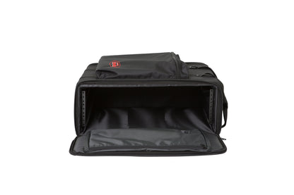 3U Soft Rack Case, Steel Rails, Heavy Duty zippers, outer pocket, Shoulder straps