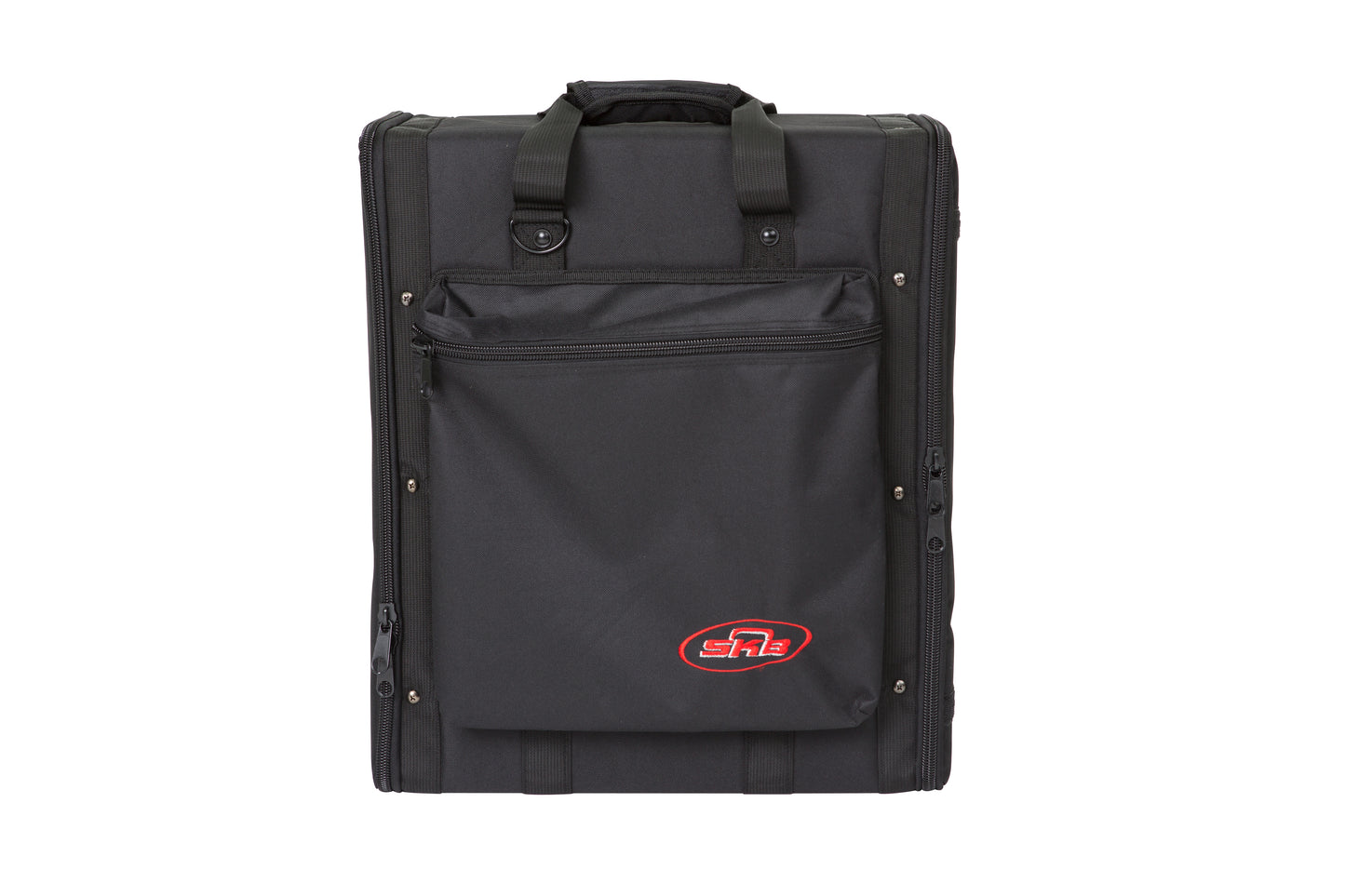 4U Soft Rack Case, Steel Rails, Heavy Duty zippers, outer pocket, Shoulder straps