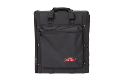 4U Soft Rack Case, Steel Rails, Heavy Duty zippers, outer pocket, Shoulder straps