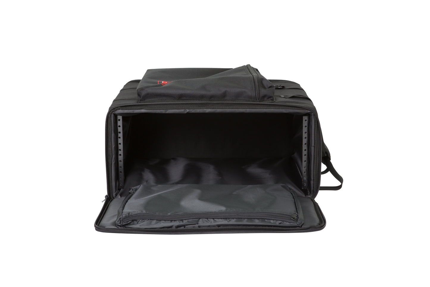4U Soft Rack Case, Steel Rails, Heavy Duty zippers, outer pocket, Shoulder straps