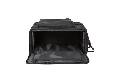 4U Soft Rack Case, Steel Rails, Heavy Duty zippers, outer pocket, Shoulder straps