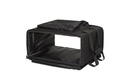4U Soft Rack Case, Steel Rails, Heavy Duty zippers, outer pocket, Shoulder straps