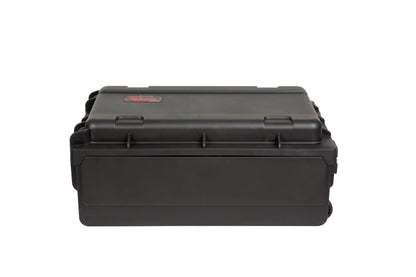 Injection Mold Laptop 2U Rack with wheels and pull handle