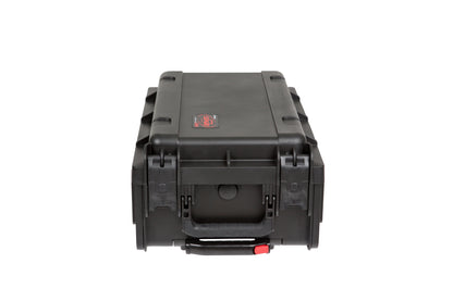 Injection Mold Laptop 2U Rack with wheels and pull handle
