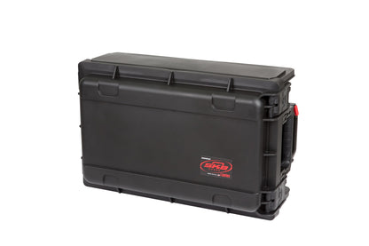 Injection Mold Laptop 2U Rack with wheels and pull handle