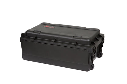Injection Mold Laptop 2U Rack with wheels and pull handle