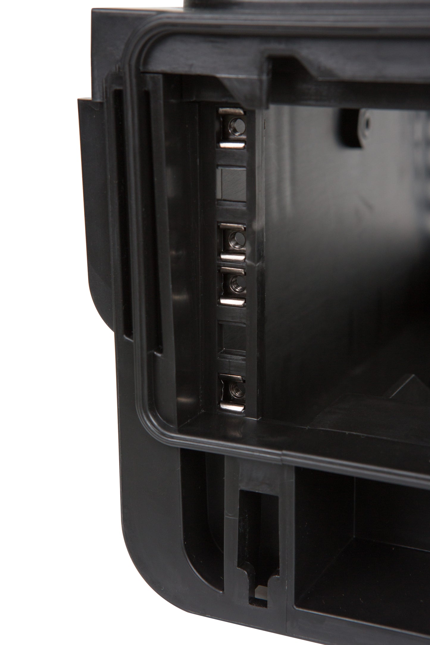Injection Mold Laptop 2U Rack with wheels and pull handle
