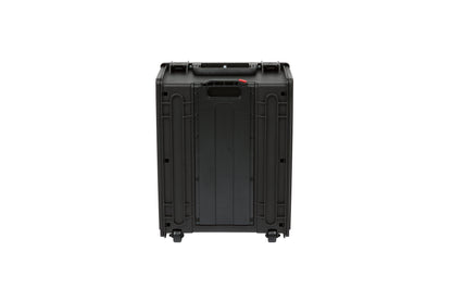Injection Mold Laptop 4U Rack with wheels and pull handle