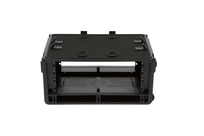 Injection Mold Laptop 4U Rack with wheels and pull handle