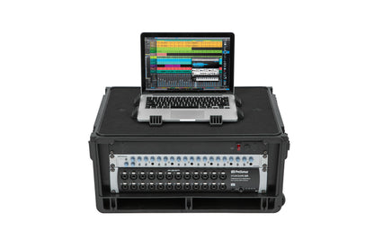 Injection Mold Laptop 4U Rack with wheels and pull handle