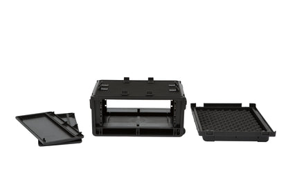 Injection Mold Laptop 4U Rack with wheels and pull handle