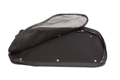 Small accessory pocket 20 x 10 x 3 with hardware to attach to case lids