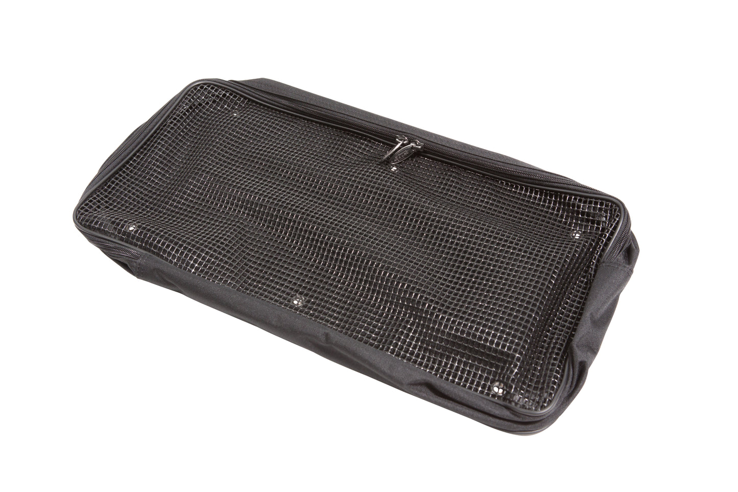 Small accessory pocket 20 x 10 x 3 with hardware to attach to case lids