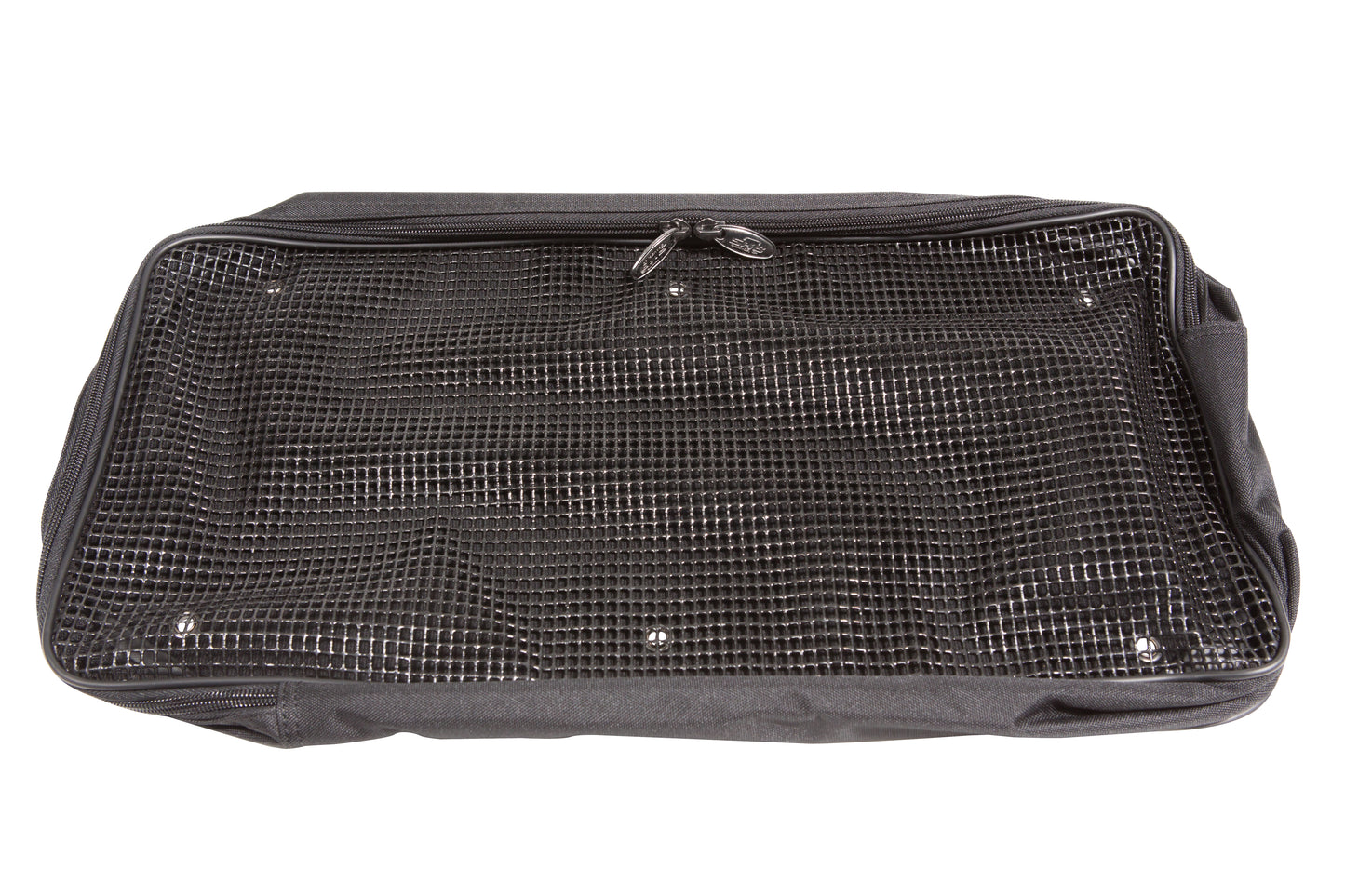 Small accessory pocket 20 x 10 x 3 with hardware to attach to case lids