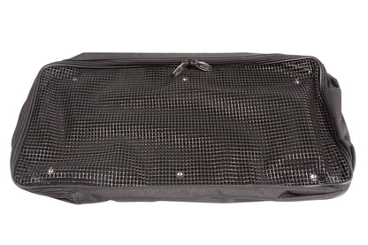 Small accessory pocket 20 x 10 x 3 with hardware to attach to case lids