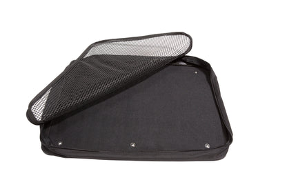 Large accessory pocket 20 x 15.5 x 3 with hardware to attach to case lids