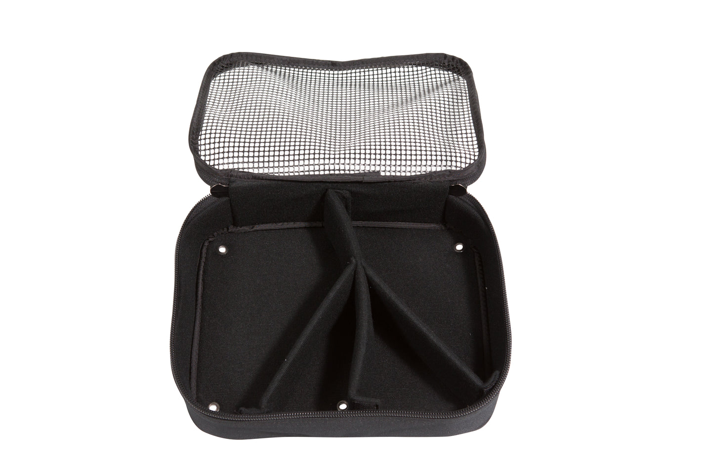 Caster accessory bag with compartments 12 x 9.5 x 3.5 with hardware