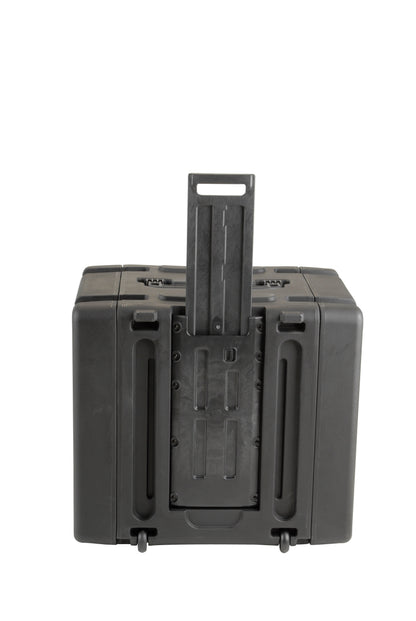 8U Shock Mount Rack, with wheels and handle